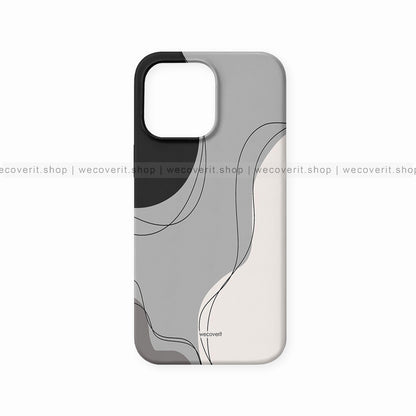 Wavy Lines Abstract Art Mobile Cover