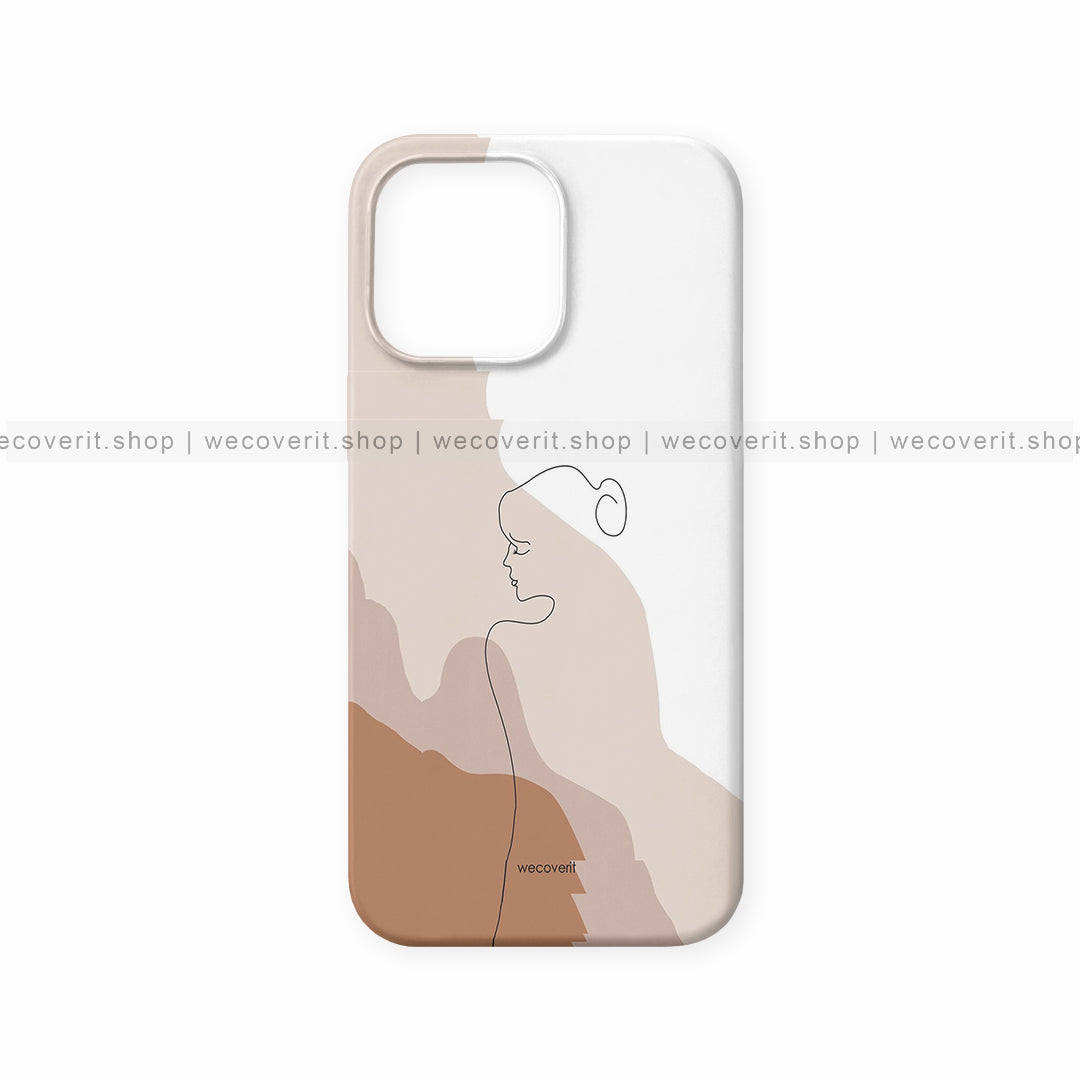 Girl Line Art Abstract Mobile Cover