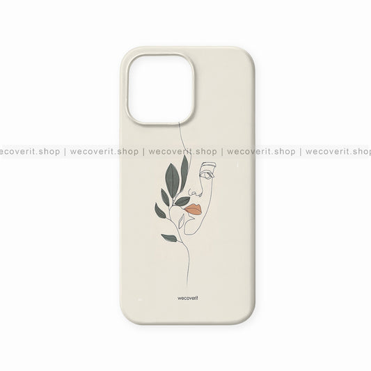 Beauty With Leaves Abstract Mobile Cover