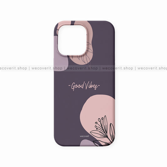 Purple Good Vibes Abstract Art Mobile Cover