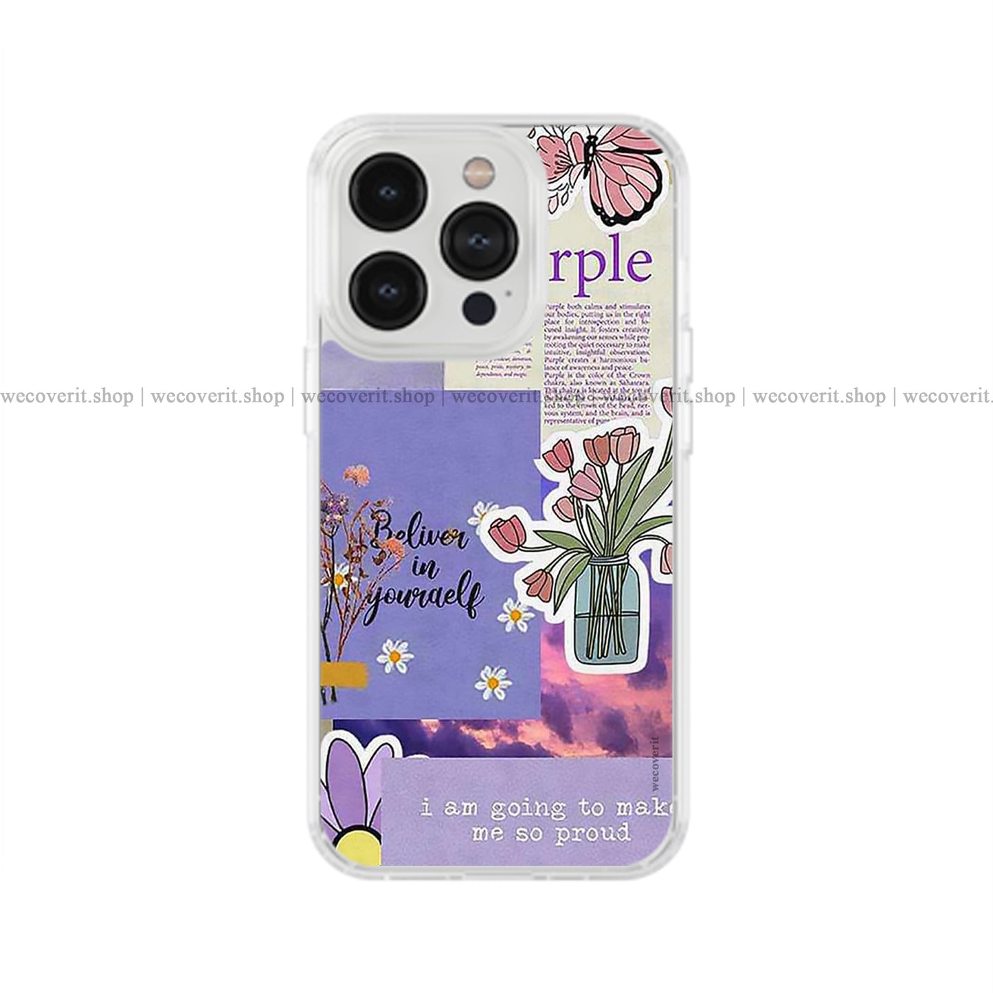 Purple Quotes Soft Mobile Cover