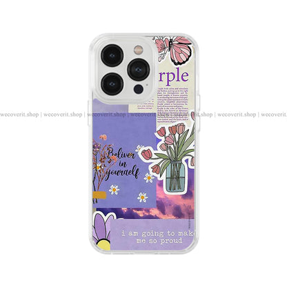 Purple Quotes Soft Mobile Cover