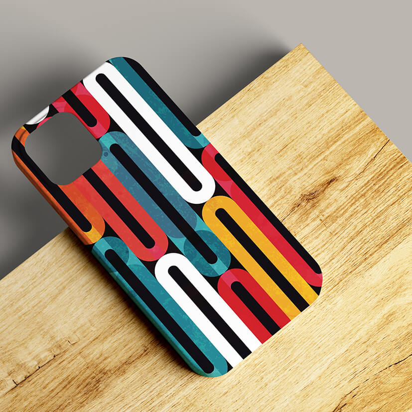 Cylindrical Art Mobile Cover