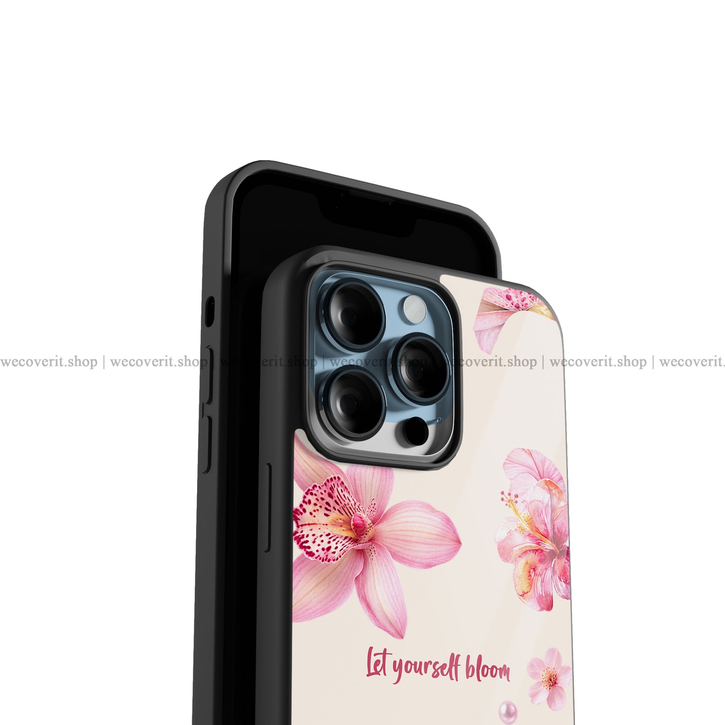 Tropical Blush Premium Glossy Phone Cover