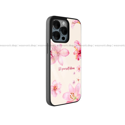 Tropical Blush Premium Glossy Phone Cover