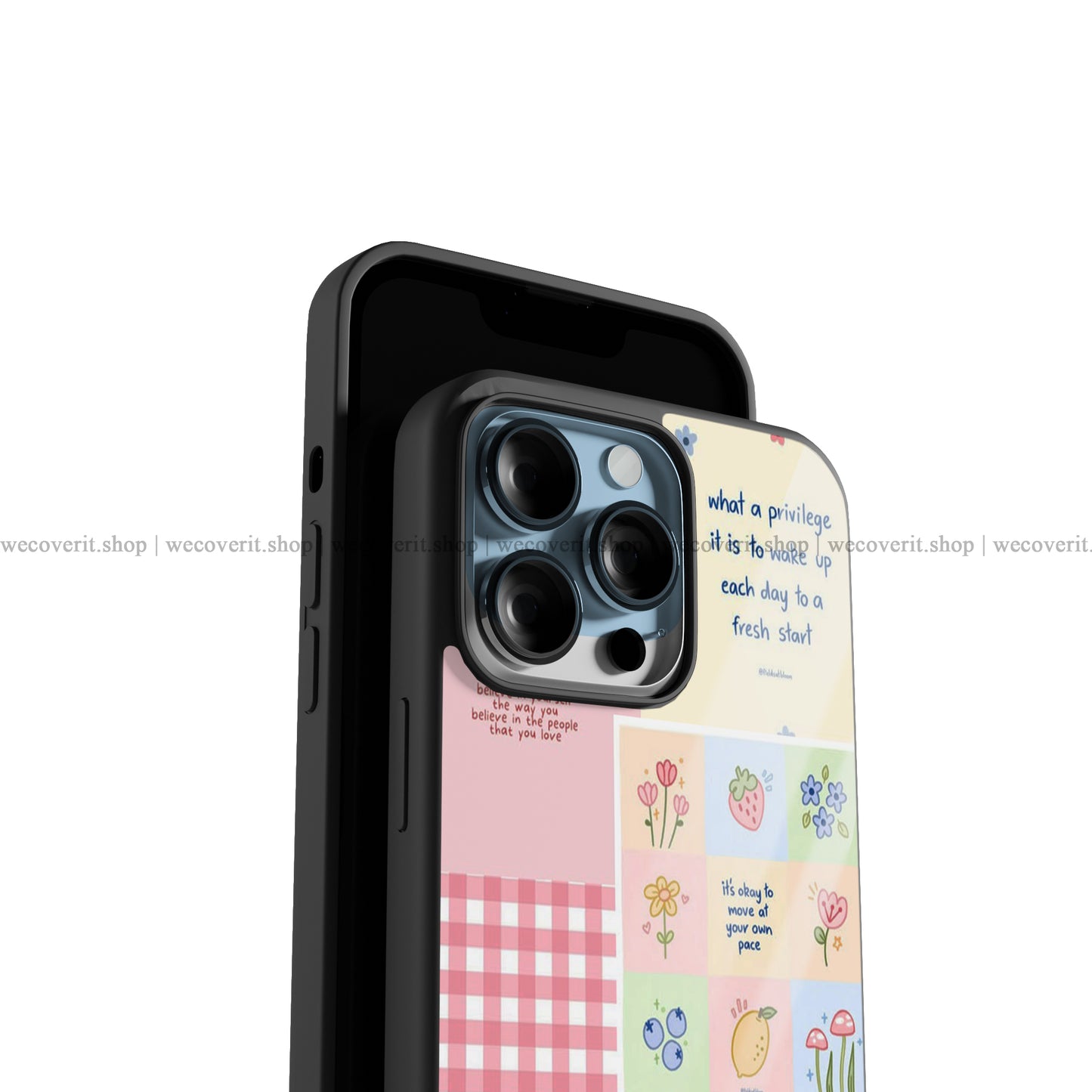 Pink Quotes Premium Glossy Phone Cover