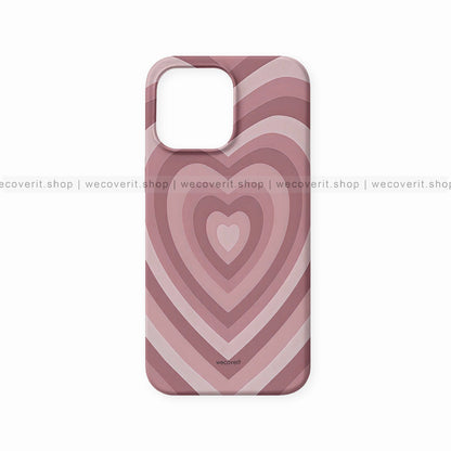 Pink Color Heart Pattern Mobile Cover