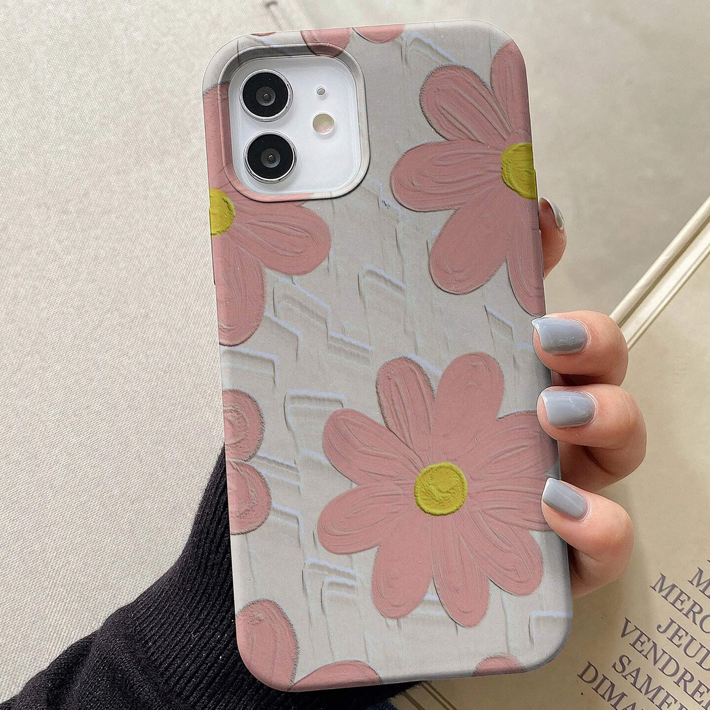 Pastel Pink Flowers Floral Cover