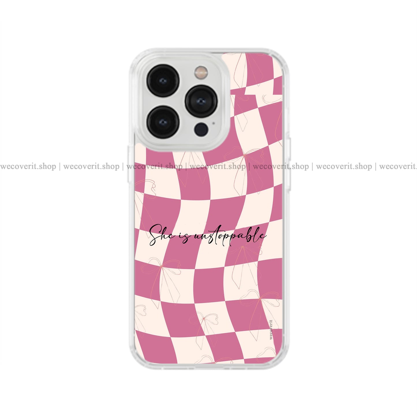 Pink Chess Soft Mobile Cover