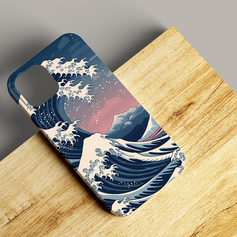 Sunset Waves Mobile Cover