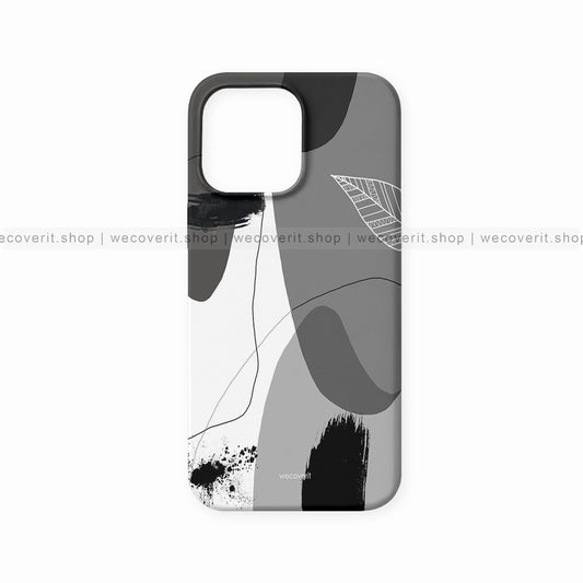 Black Spray Abstract Art Mobile Cover