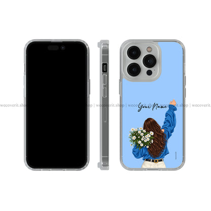 Free Spirit Blooms Illustration Soft Mobile Cover