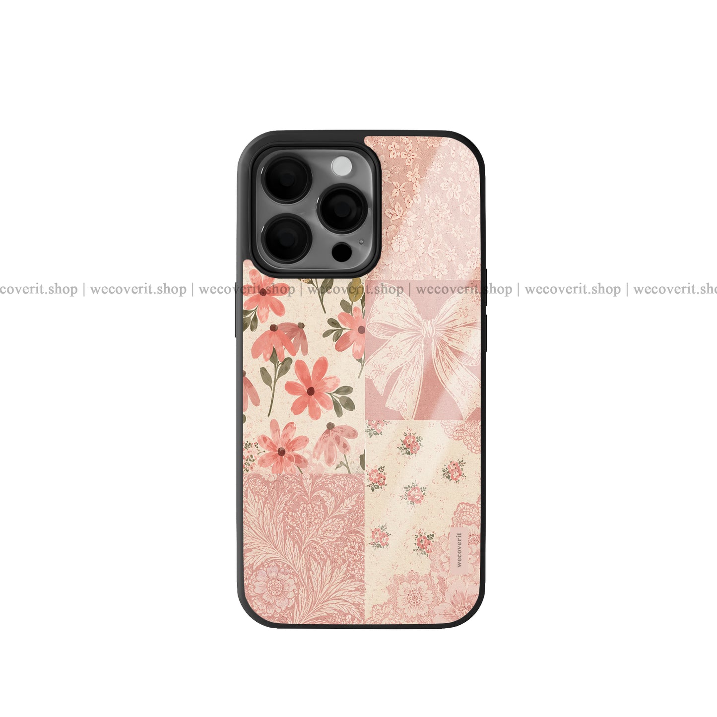 Blush Bow Garden Premium Glossy Phone Cover