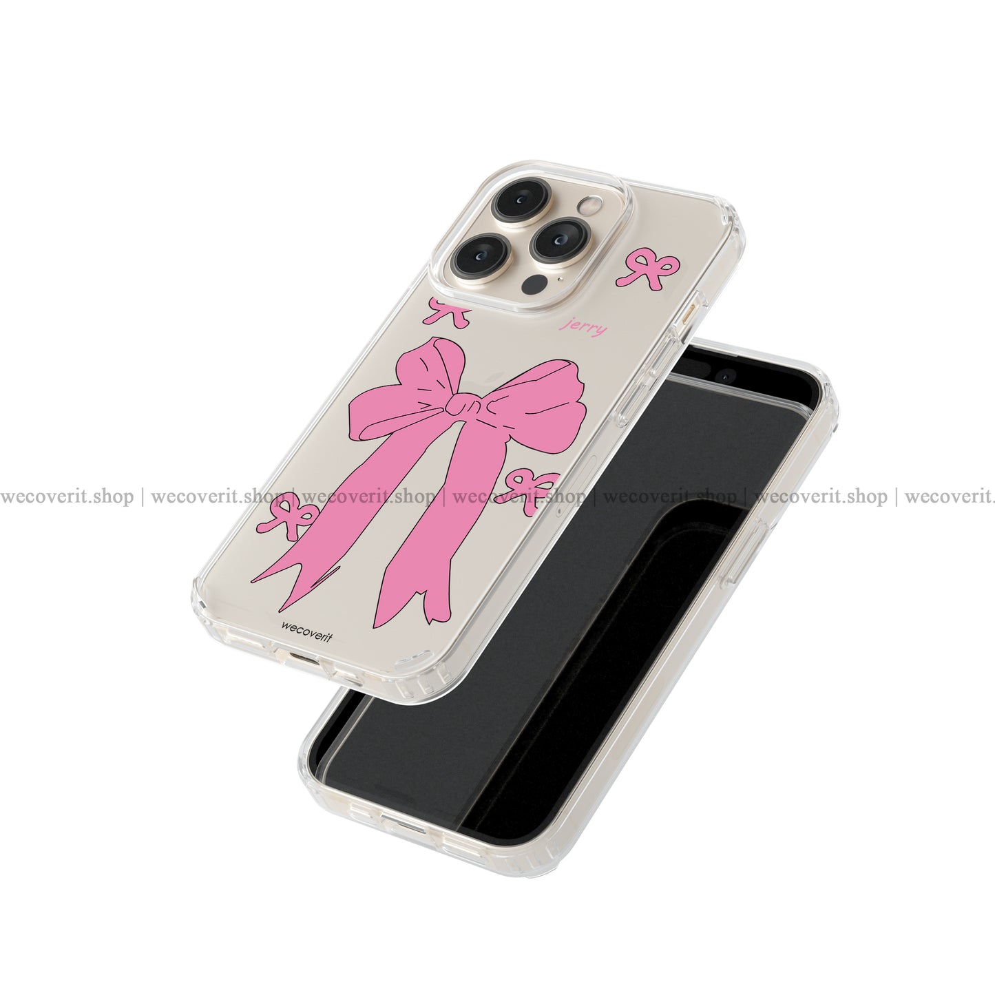 Pretty In Pink Transparent Mobile Cover