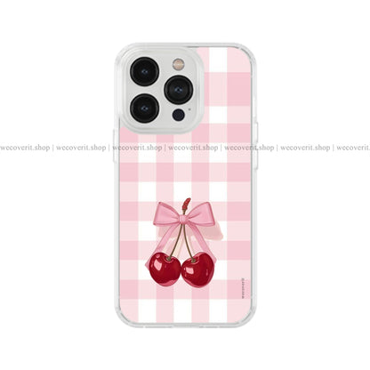Cherry Bow Bliss Soft Mobile Cover