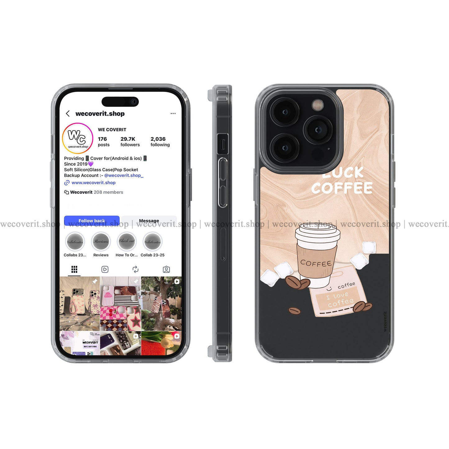 Lucky Brew Transparent Mobile Cover
