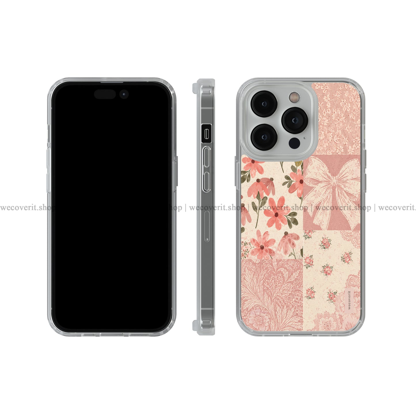 Blush Bow Garden Soft Mobile Cover