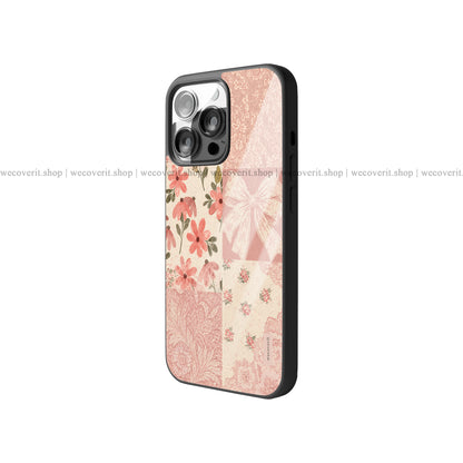 Blush Bow Garden Premium Glossy Phone Cover