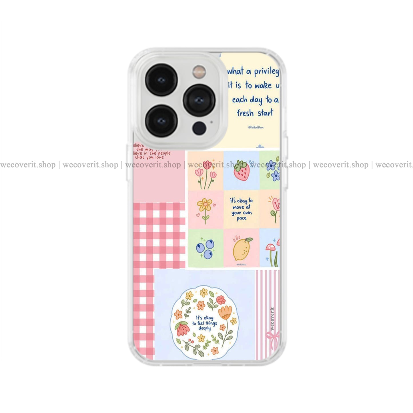 Pink Quotes Soft Mobile Cover