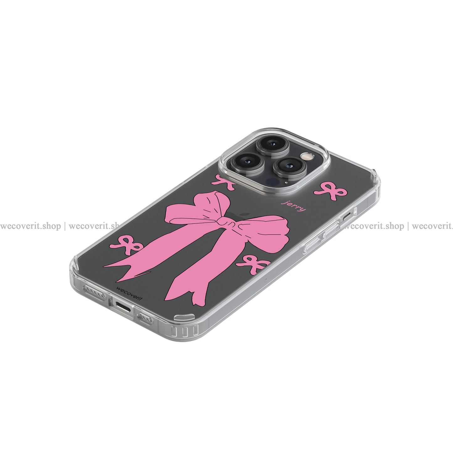 Pretty In Pink Transparent Mobile Cover