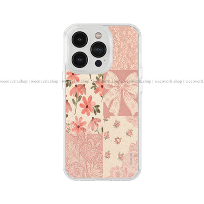 Blush Bow Garden Soft Mobile Cover