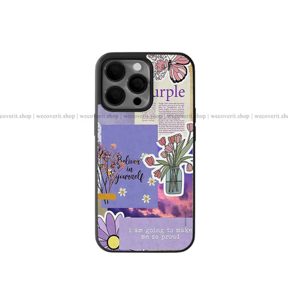 Purple Quotes Premium Glossy Phone Cover