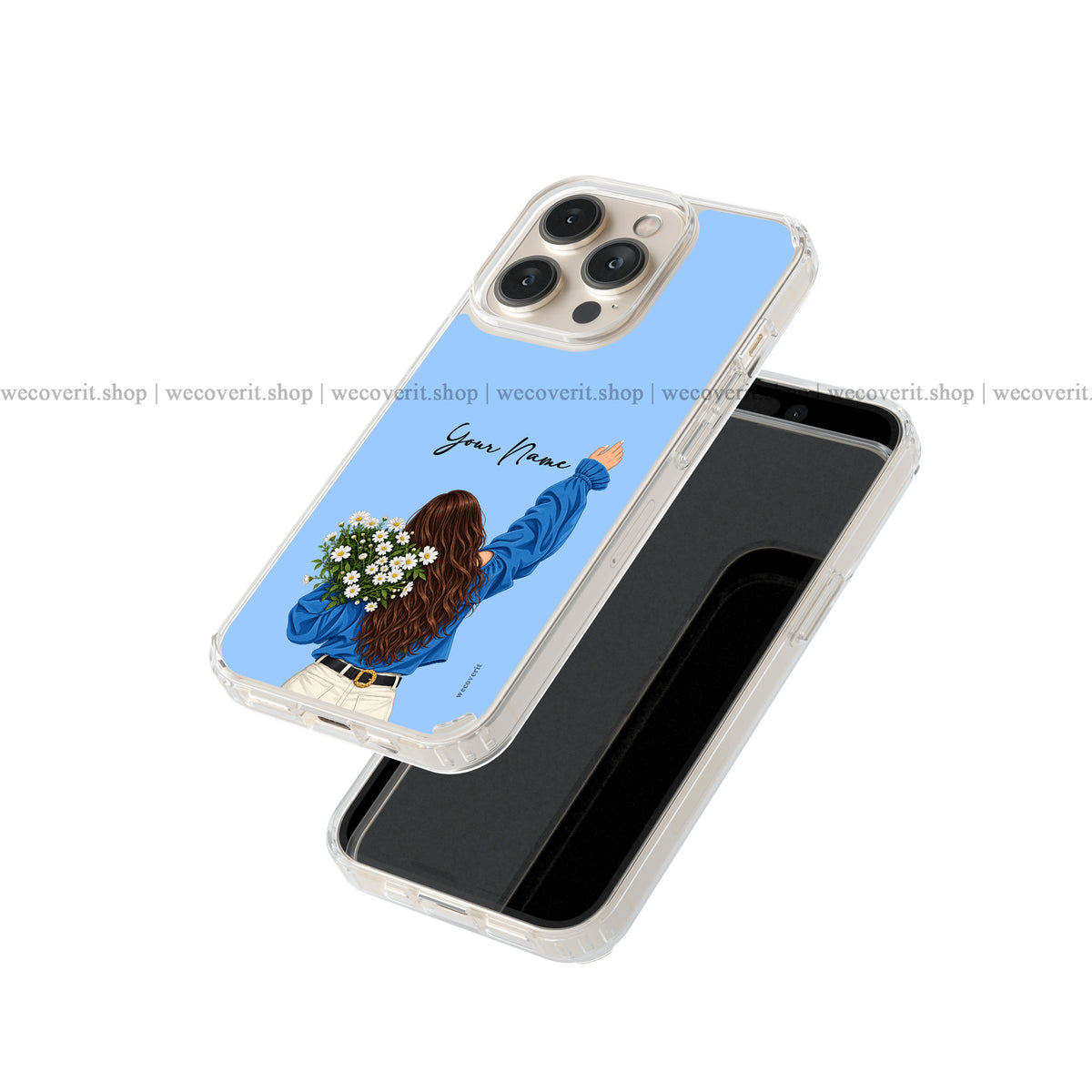 Free Spirit Blooms Illustration Soft Mobile Cover