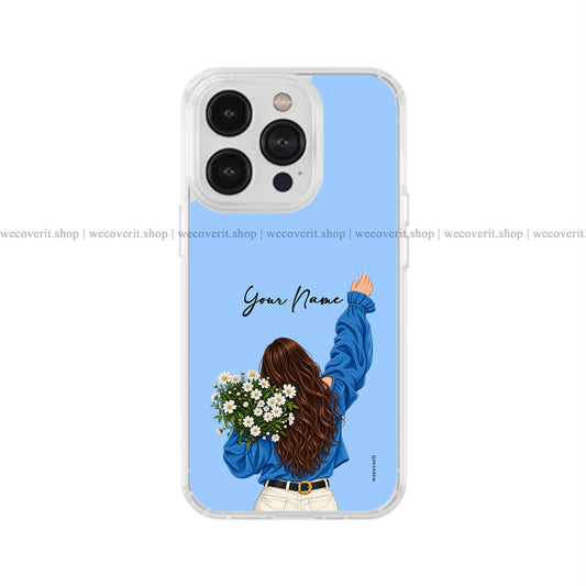 Free Spirit Blooms Illustration Soft Mobile Cover