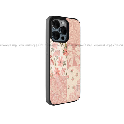 Blush Bow Garden Premium Glossy Phone Cover