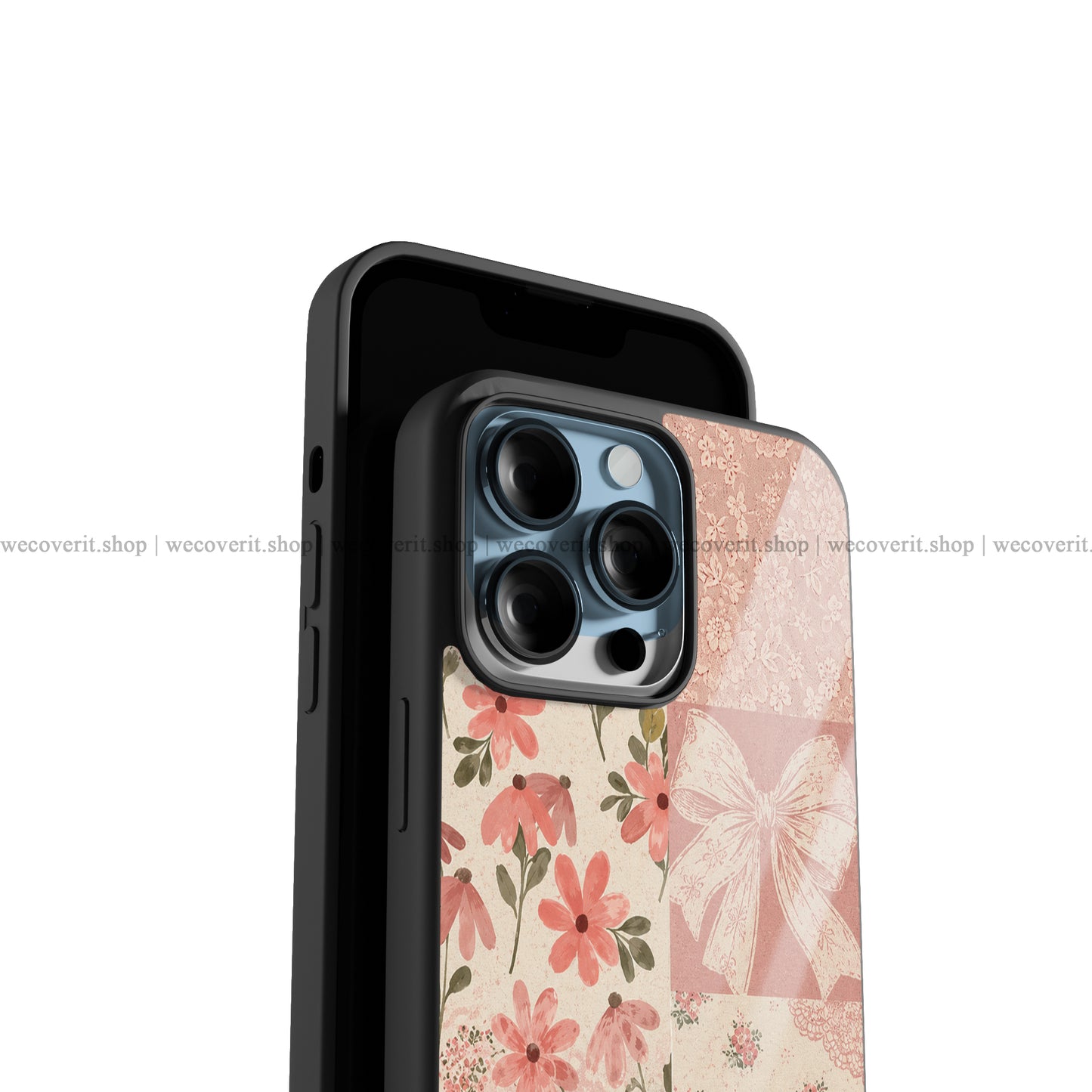 Blush Bow Garden Premium Glossy Phone Cover