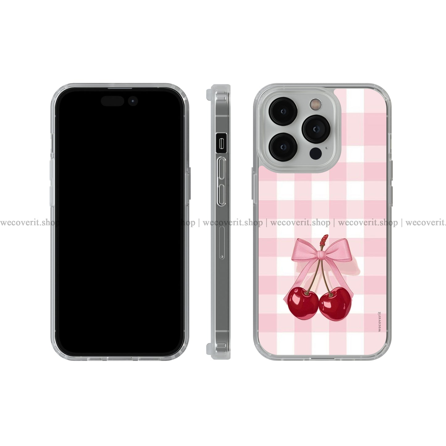 Cherry Bow Bliss Soft Mobile Cover