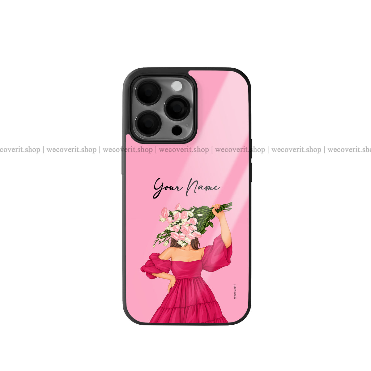 Floral Queen Illustration Premium Glossy Phone Cover