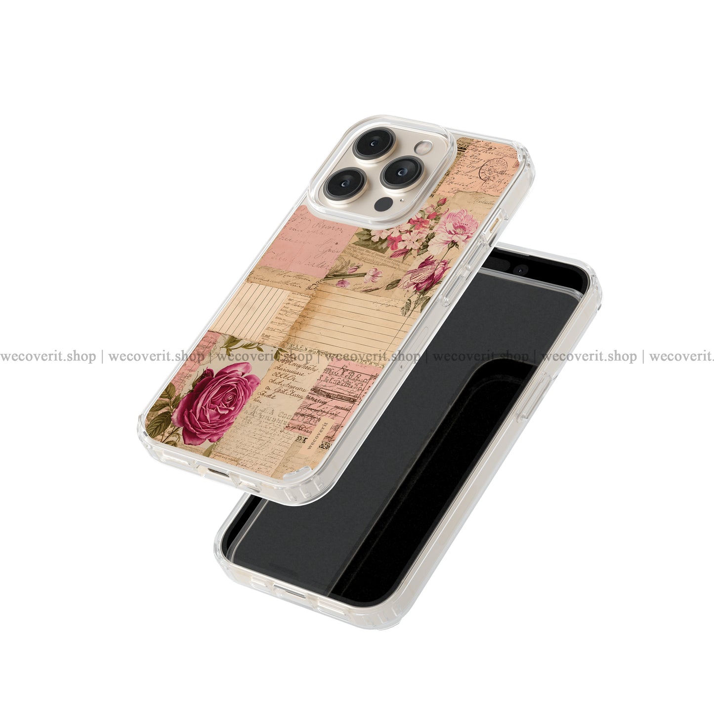 Antique Rose Diary Soft Mobile Cover