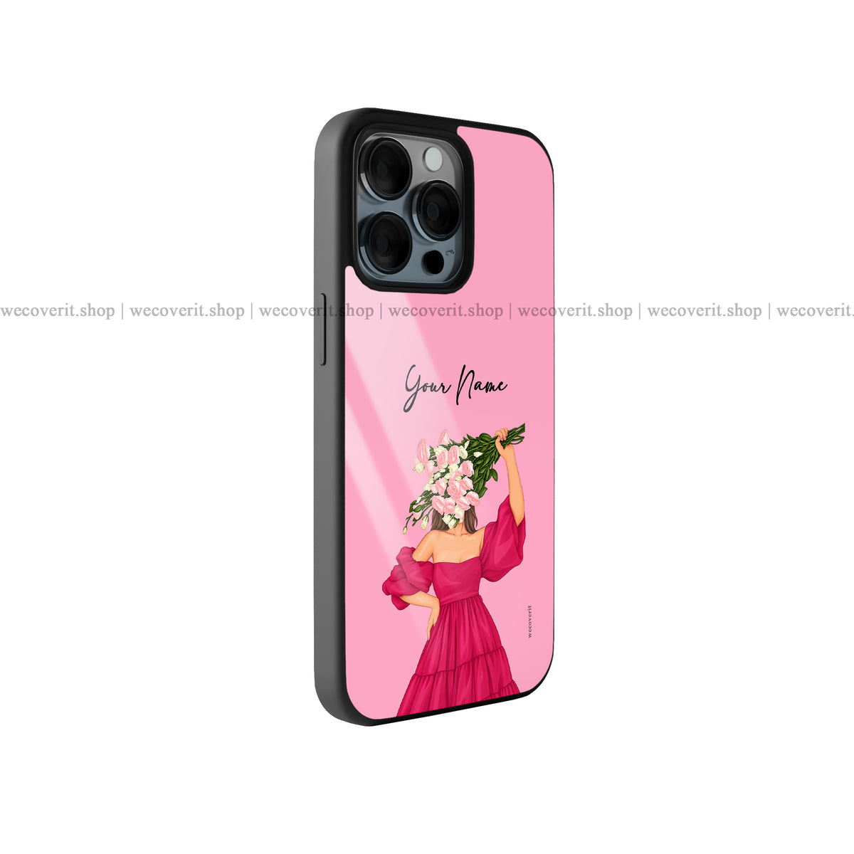 Floral Queen Illustration Premium Glossy Phone Cover