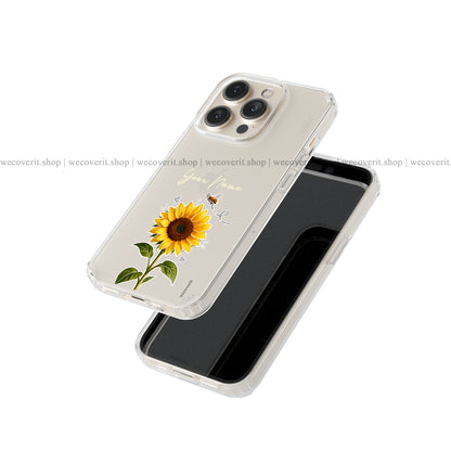Sweet Sunflower Transparent Mobile Cover