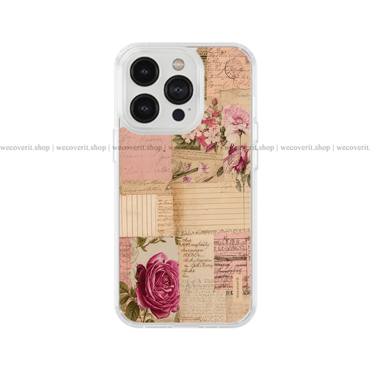 Antique Rose Diary Soft Mobile Cover