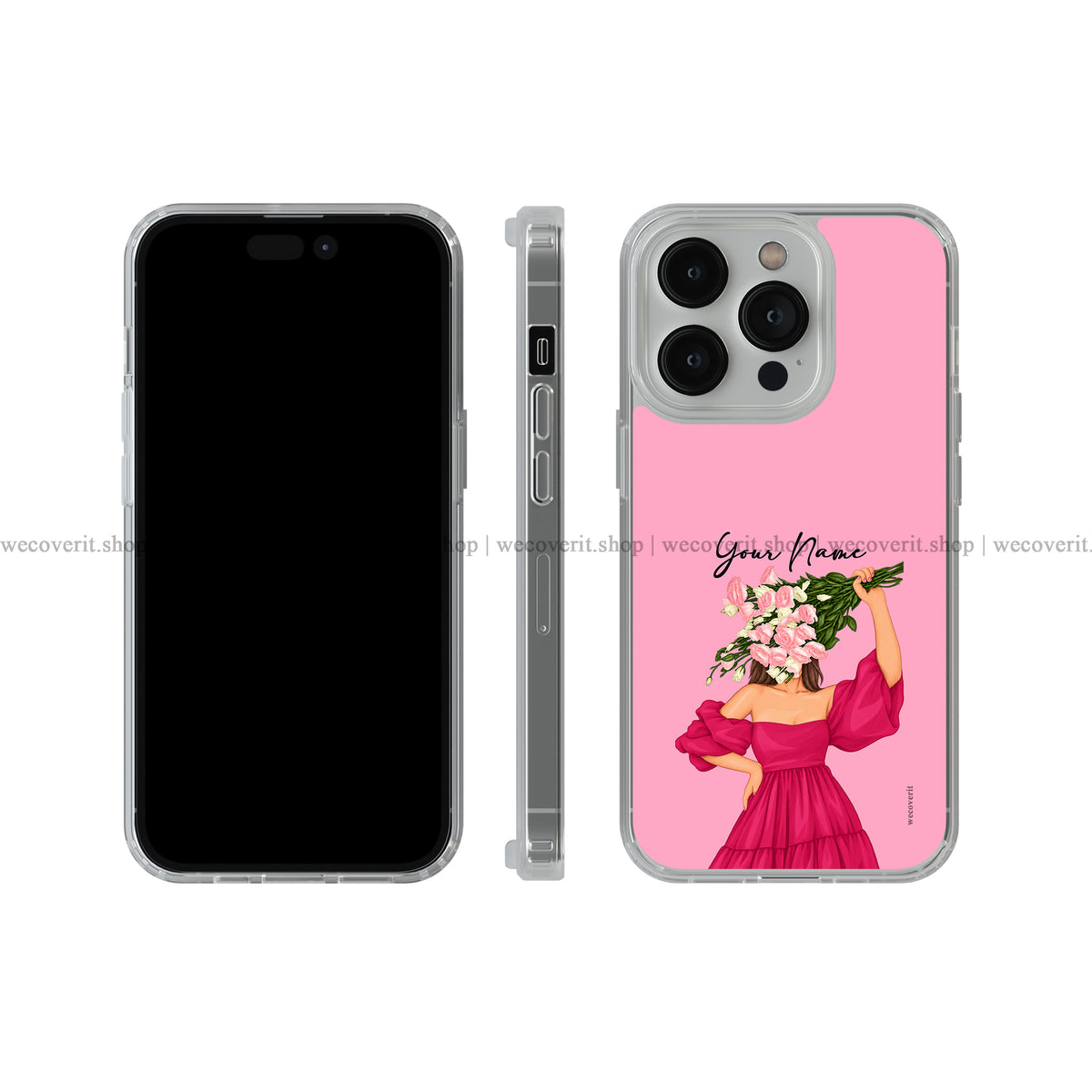 Floral Queen Illustration Soft Mobile Cover