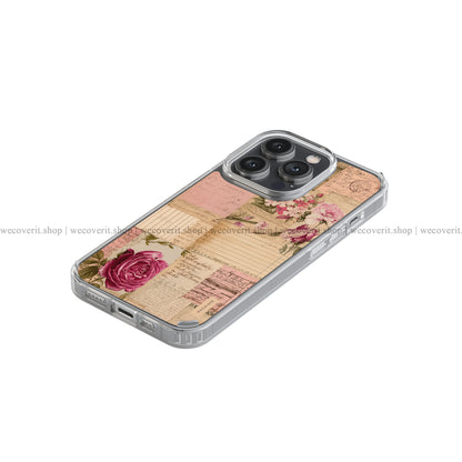 Antique Rose Diary Soft Mobile Cover