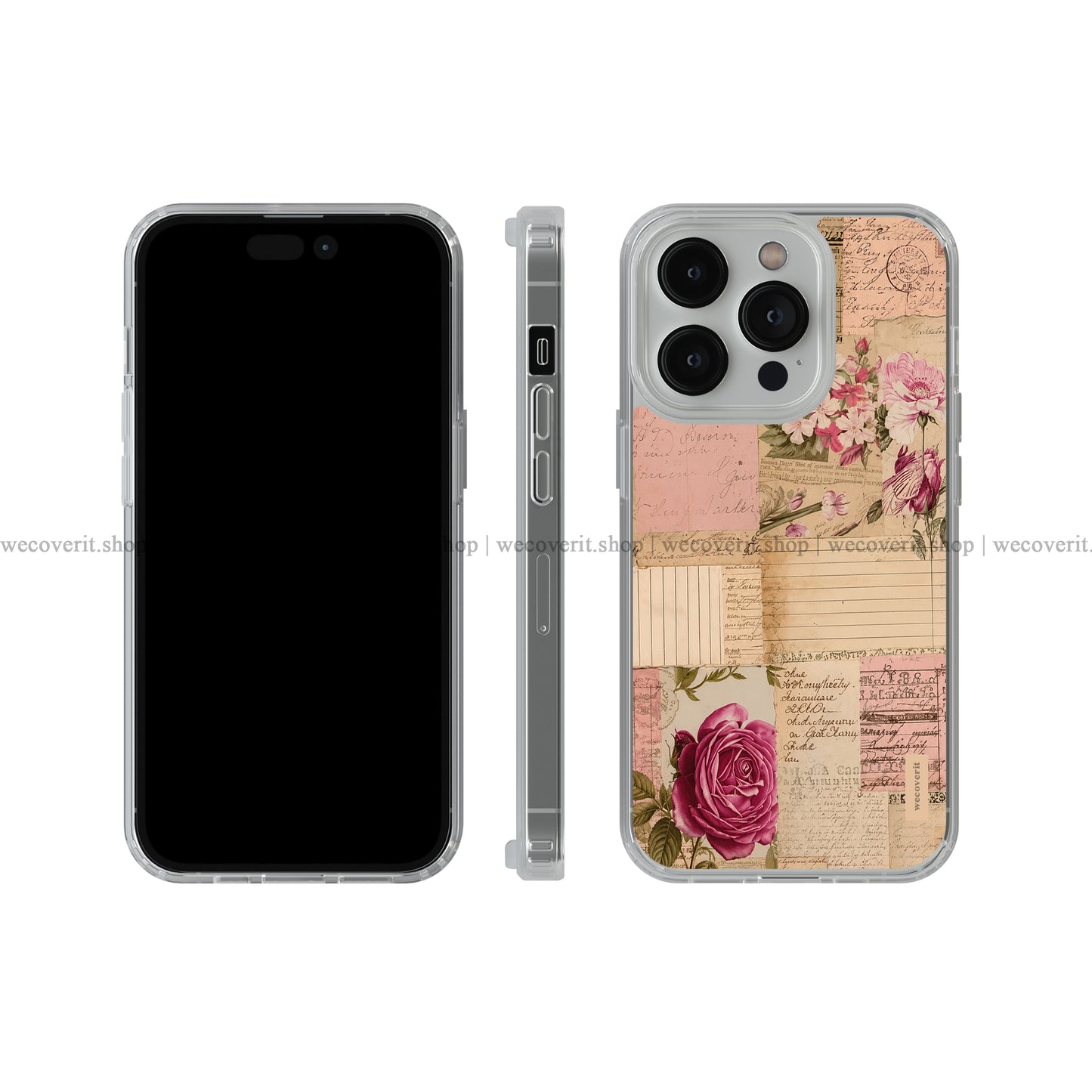 Antique Rose Diary Soft Mobile Cover