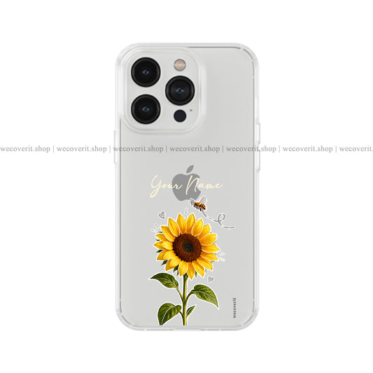 Sweet Sunflower Transparent Mobile Cover