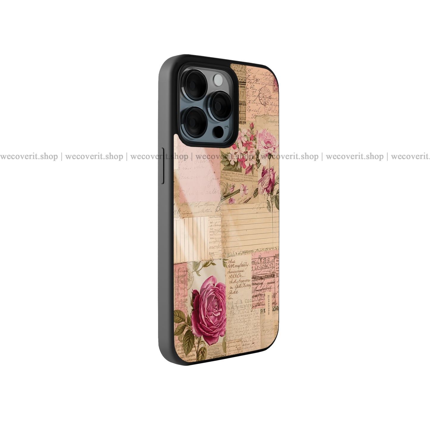 Antique Rose Diary Premium Glossy Phone Cover