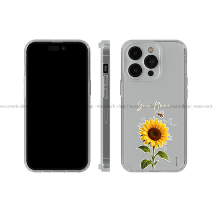 Sweet Sunflower Transparent Mobile Cover
