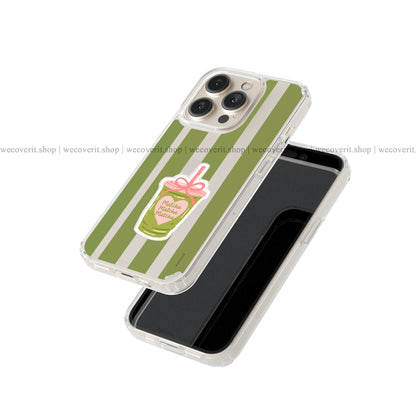 Matcha Love transparent Mobile Cover