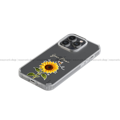 Sweet Sunflower Transparent Mobile Cover