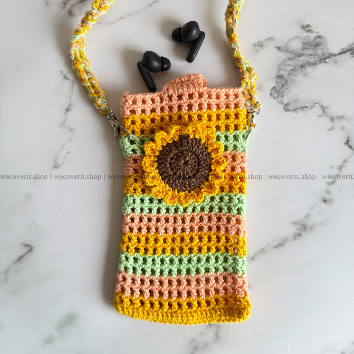 Sunshine Crochet Phone Sling