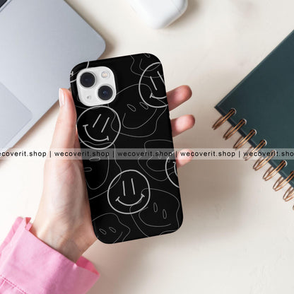 Smiley Face Abstract Art Cover