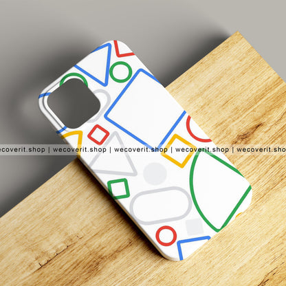 Colored Geometrical Shapes Pattern Cover