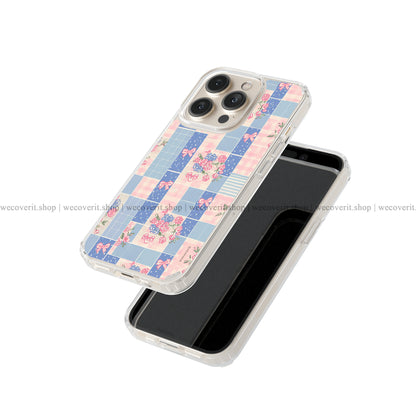 Blueberry Bow Patch Soft Mobile Cover