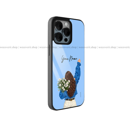 Free Spirit Blooms Illustration Premium Glossy Phone Cover