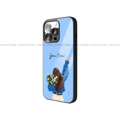Free Spirit Blooms Illustration Premium Glossy Phone Cover
